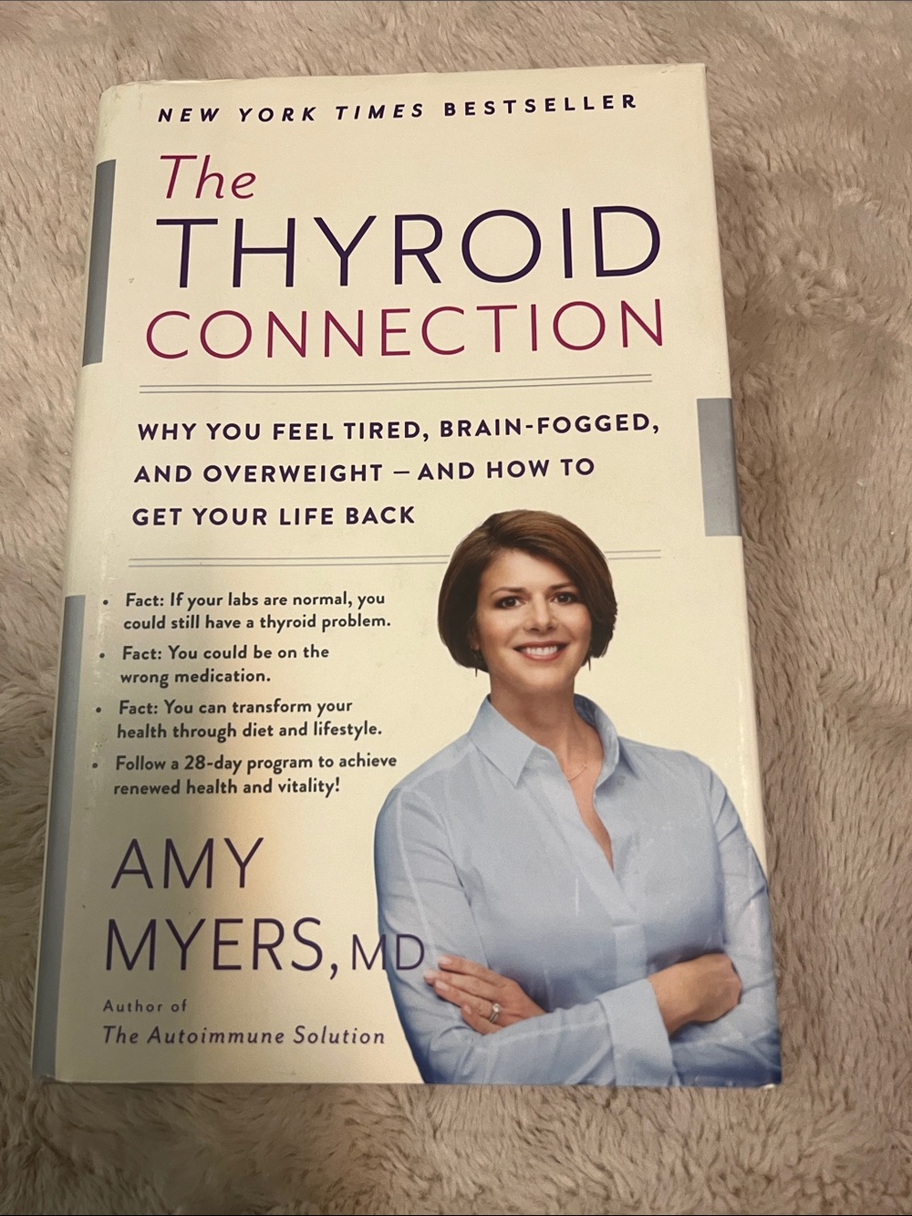 The Thyroid Connection by Amy Myers, MD - Cream & Blue Cover